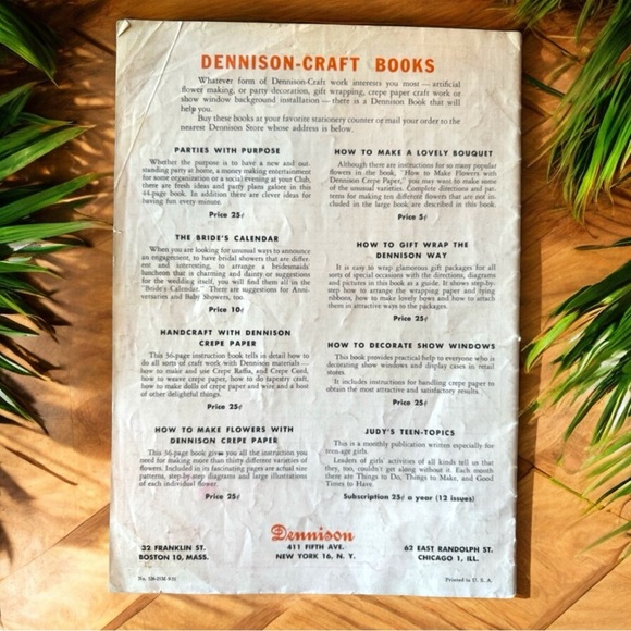 Vintage 1944 Dennison “Gay Decorations” Party Ideas Pamphlet – Retro Ephemera - Picture 3 of 13
